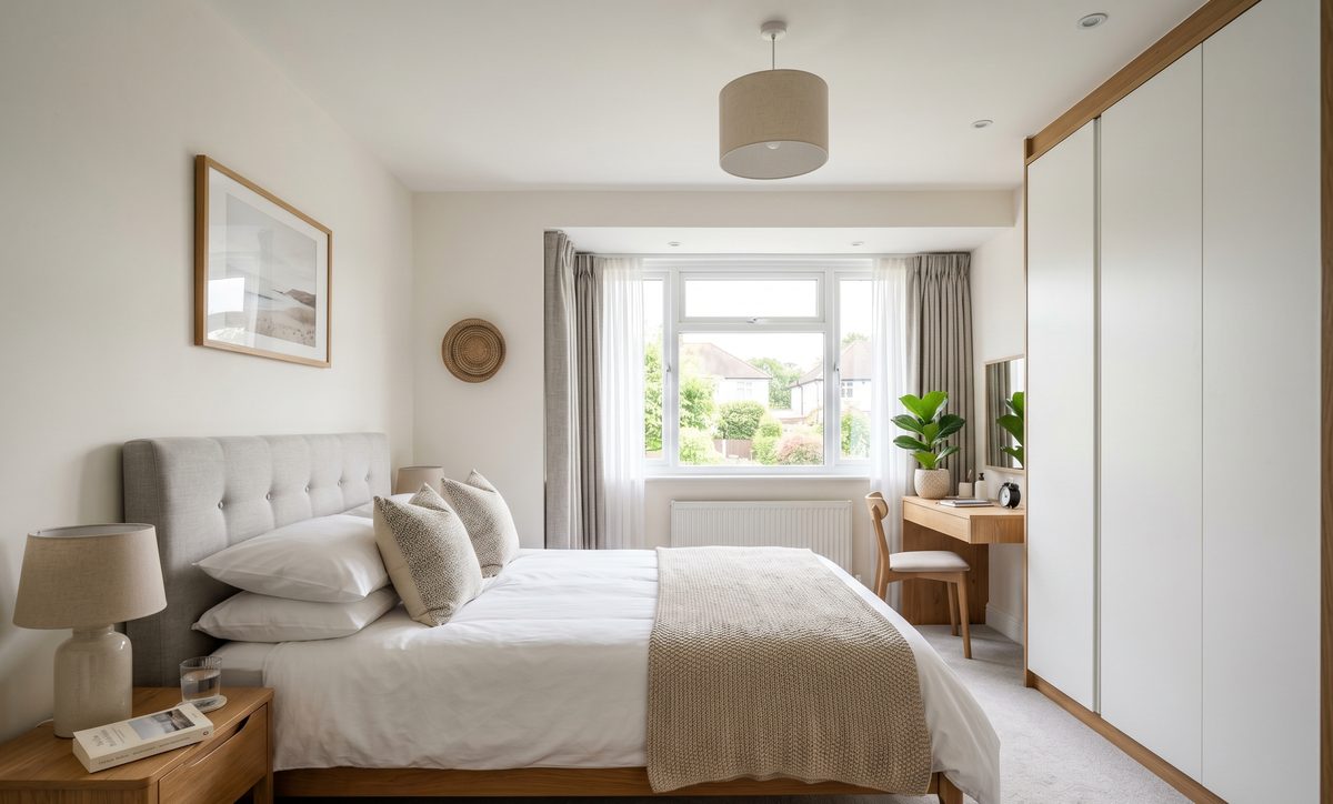 Well-presented bedroom in a managed UK rental property
